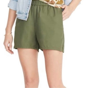 Madewell Twill Elastic Waist Shorts‎ XS